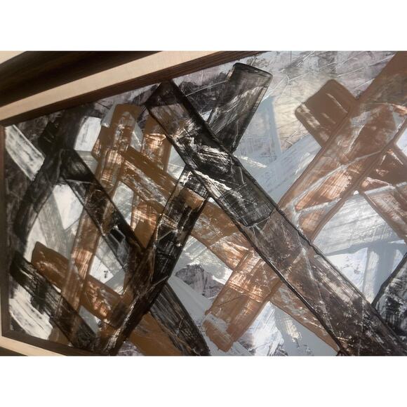 M. CHAVEZ Abstract Oil Painting Orig Latin Street Art - Picture 7 of 9